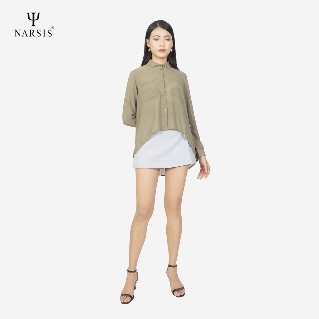 Áo kiểu nữ Narsis L0003 màu xanh rêu