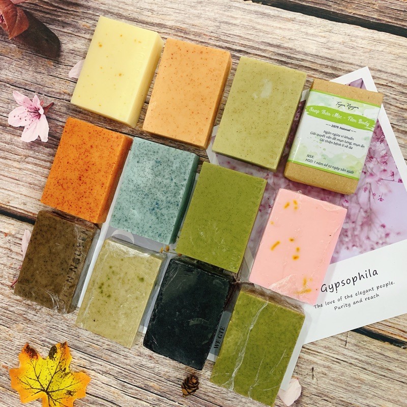 Xà Bông Sinh Dược giảm thâm, mụn lưng-100% thành phần thiên nhiên Handmade (tặng túi lưới tạo bọt) | BigBuy360 - bigbuy360.vn