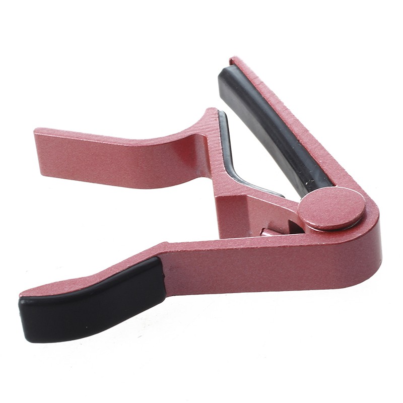 Capo kẹp đổi tông đàn ghi ta bằng gỗ sắt màu hồng 8×7.5×1.5cm