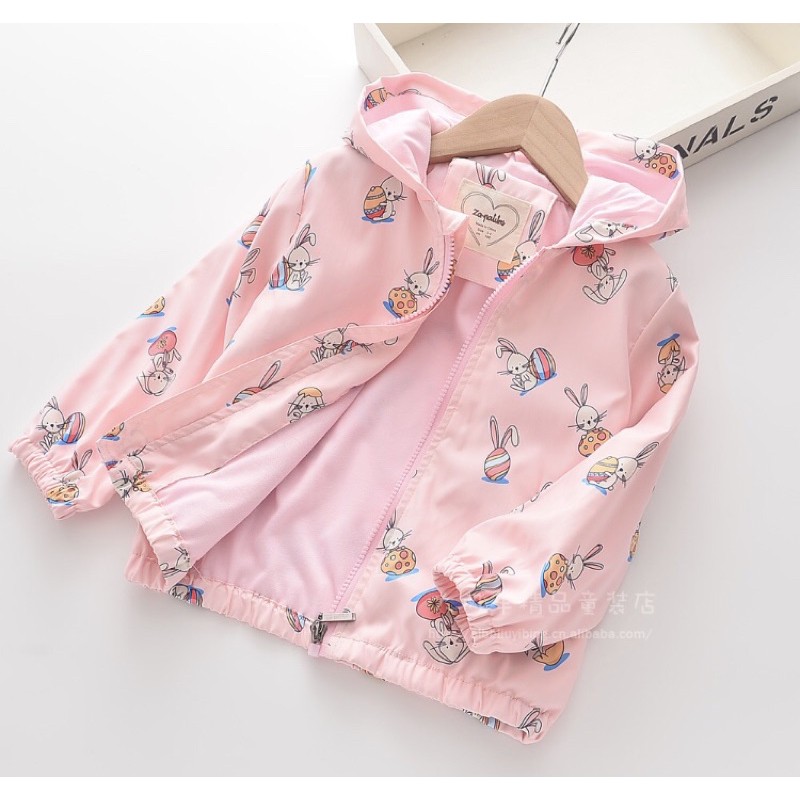 Áo khoác gió cao cấp bé gái .