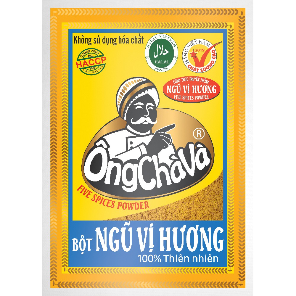 Lốc 50 Gói Bột Ngũ Vị Hương Ông Chà Và 5g