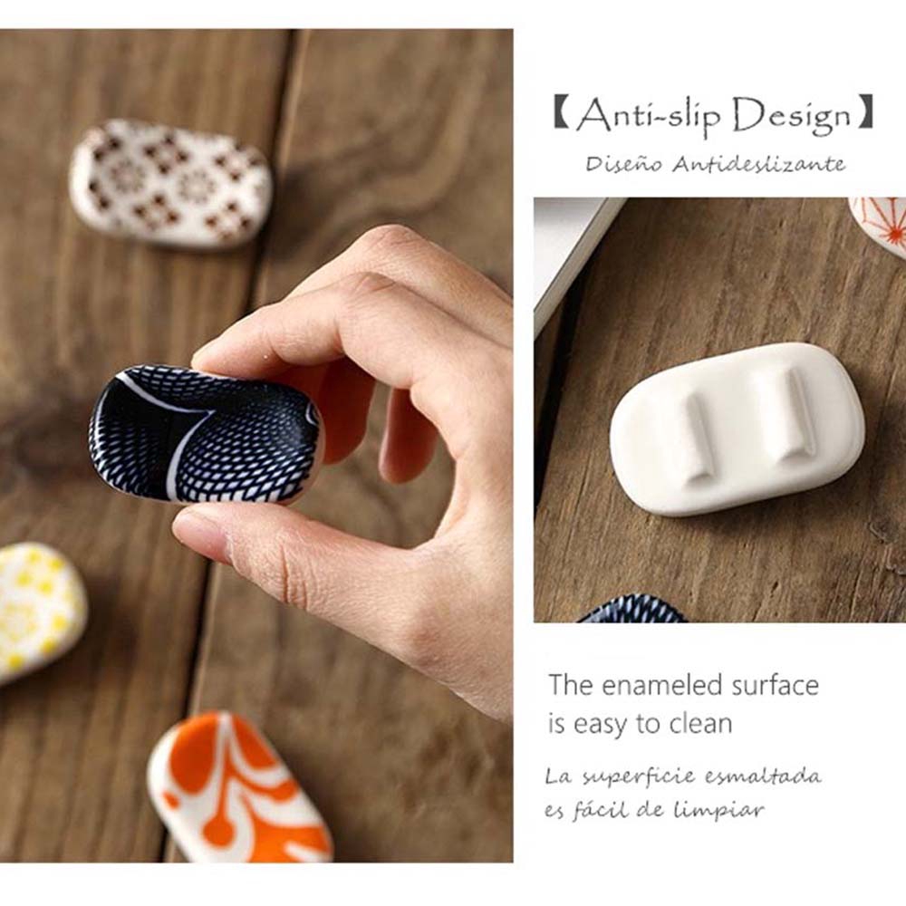 Giá đỡ để đũa muỗng ăn trang trí bằng sứ