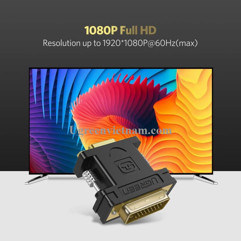 Đầu Chuyển Đổi Đa Năng DVI Ra VGA 20122 Ugreen Chính Hãng