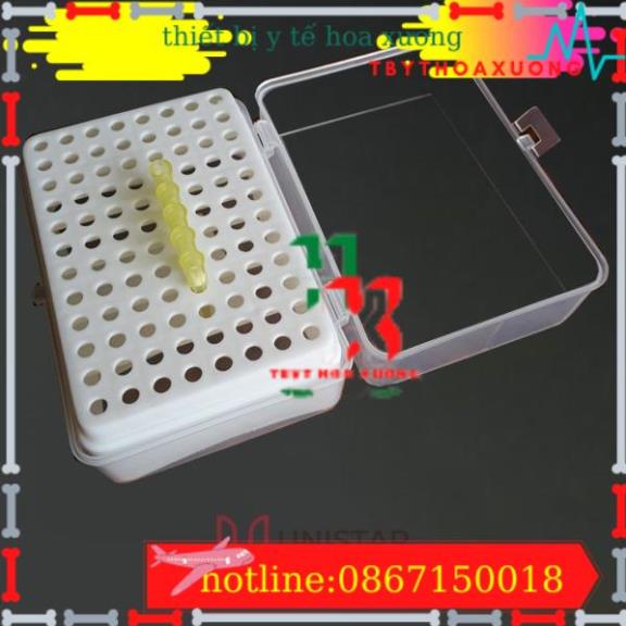 Hộp đựng đầu côn vàng, xanh, trắng