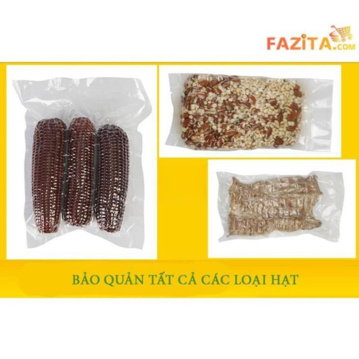 Bộ 100 túi hút chân không một mặt nhám (loại tốt, size 7x12cm)