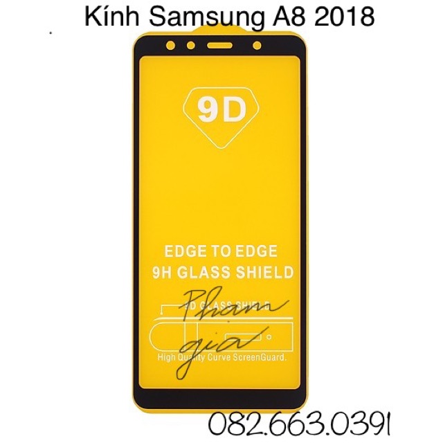 Kính cường lực Samsung A7 2018 9D + cường lực camera