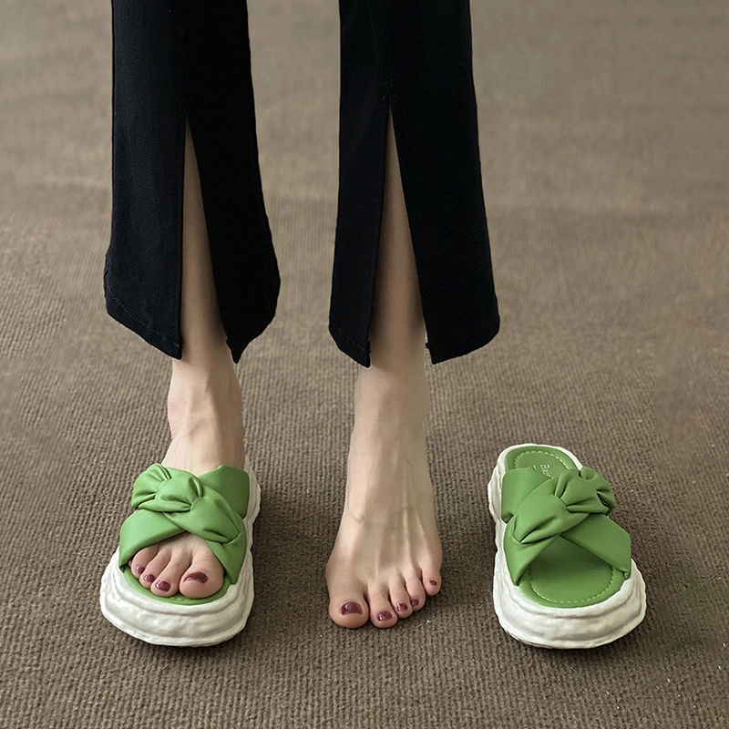 Dép Sandal Đế Dày Chống Trượt Phong Cách Mới Thời Trang Mùa Hè Dành Cho Nữ