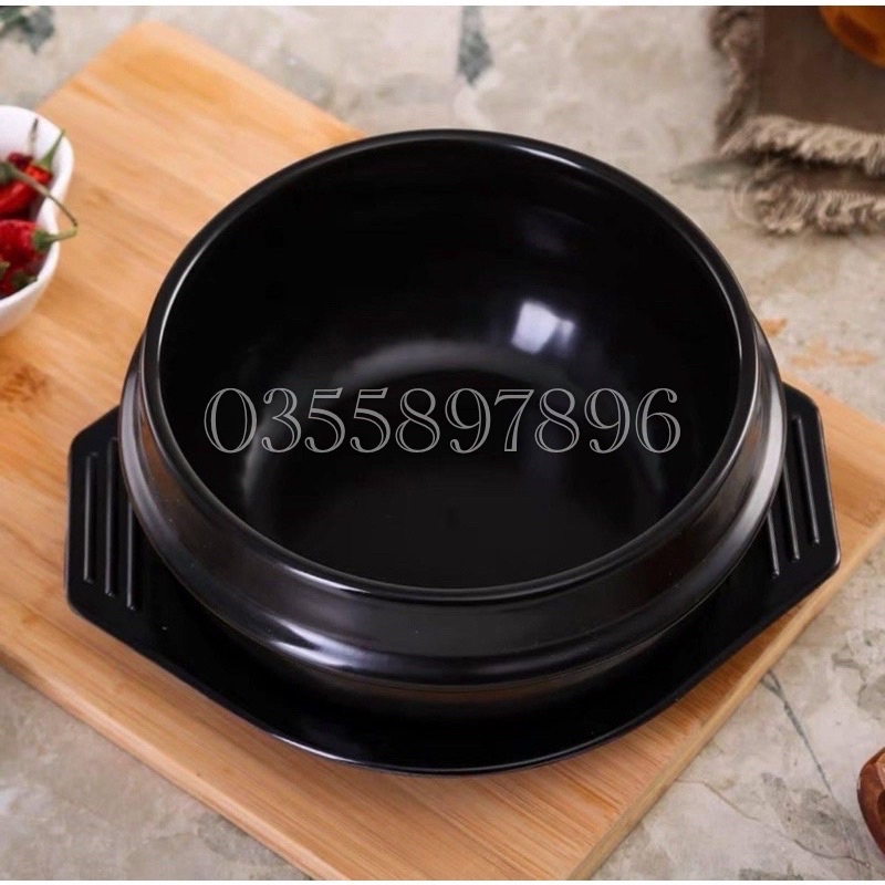 Nồi Thố Đất Trộn Cơm Hàn Quốc tặng kèm đĩa kê