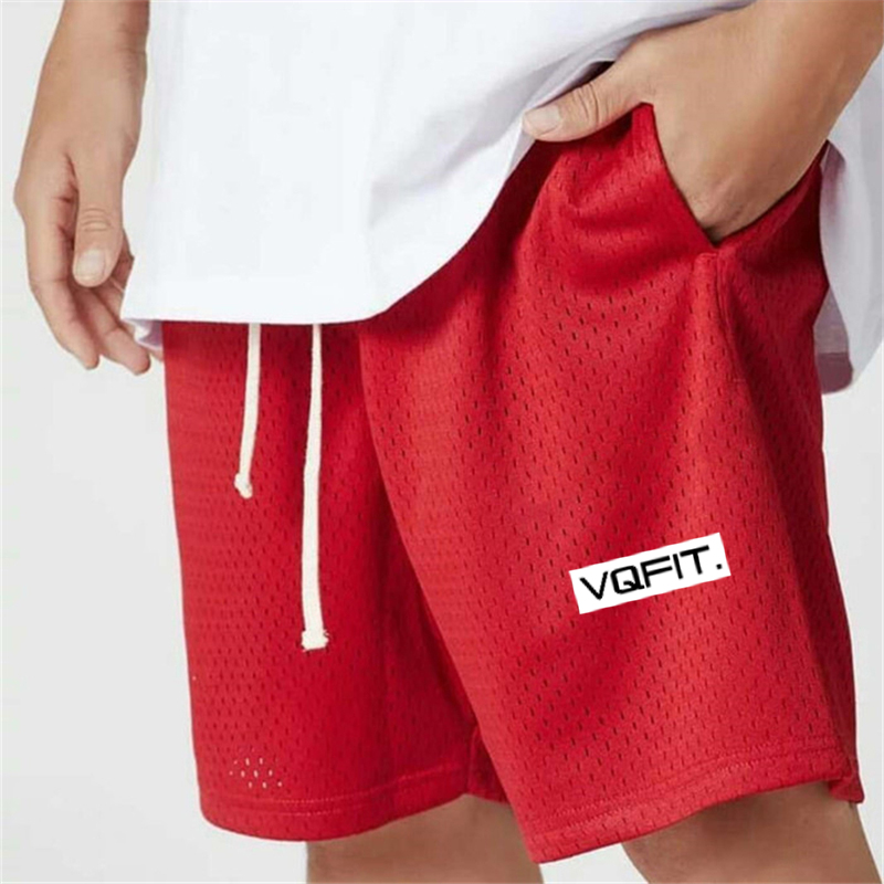 Quần short lưới thoáng khí khô nhanh dáng rộng thời trang thích hợp tập thể thao chạy bộ dành cho nam