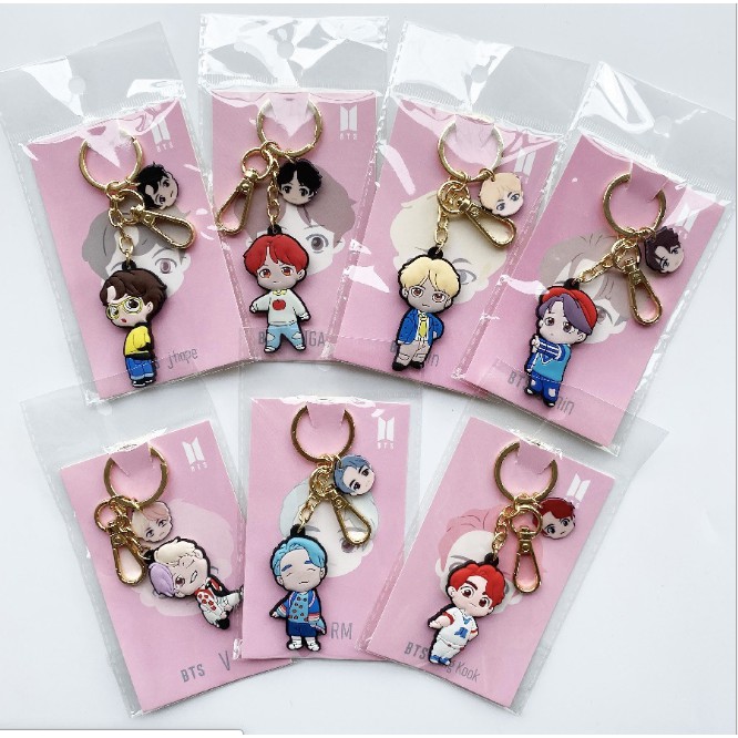 Móc khoá dẻo thành viên Bangtan chibi Pop-up Store ( L1E )