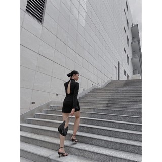 đầm nữ khoét lưng ôm dáng