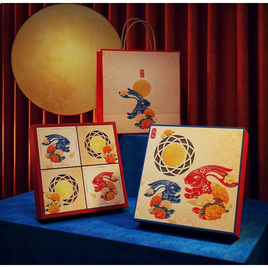 Hộp Quà Bánh Trung Thu Cao Cấp_Hộp Thiếu Nữ Thưởng Nguyệt_Bánh Trung Thu Healthy ít ngọt, ăn kiêng, giàu dinh dưỡng