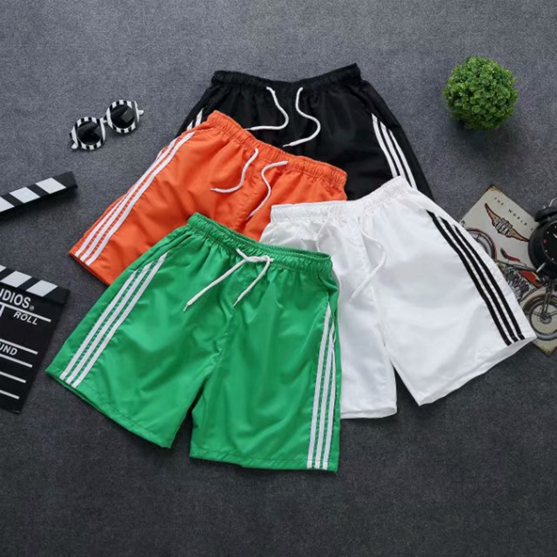 Quần Short Đi Biển Mau Khô Viền Sọc Thời Trang Mùa Hè Cho Nam