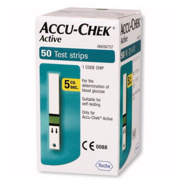 ✅ ACCU CHEK ACTIVE 25 que hoặc 50 que - Que thử đường huyết chính hãng Accu-chek Active