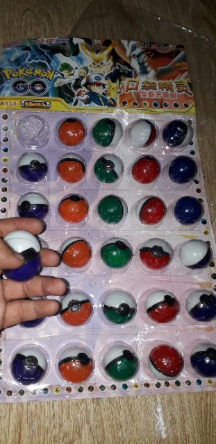 Combo 30 mô hình quả trứng và Pokemol bằng nhựa