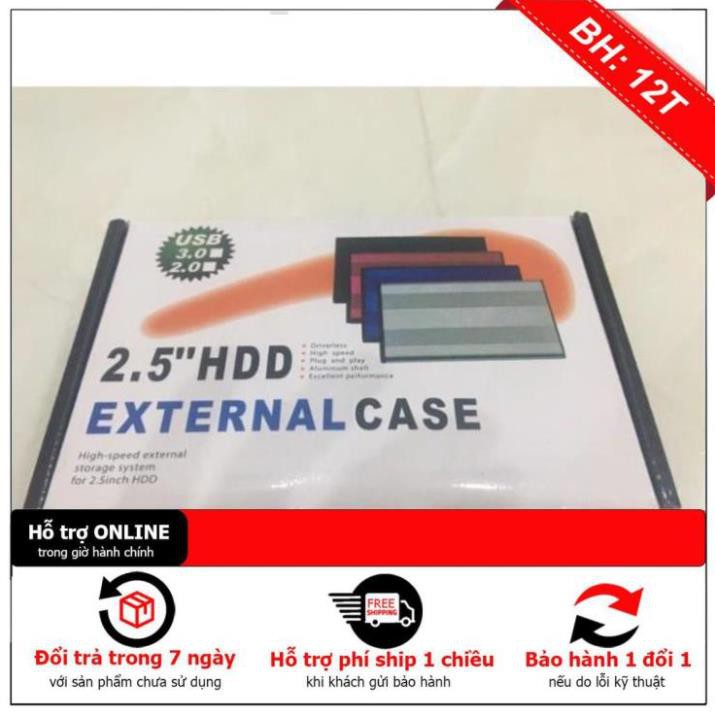 BH12TH Hộp đựng ổ cứng Box 2.5 External Case 3.0 - 2.5 inch HDD/SSD box ổ cứng | BigBuy360 - bigbuy360.vn