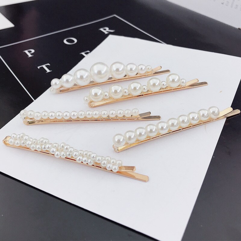 Set 5 Kẹp Tóc Ngọc Trai Giả Thời Trang Cho Nữ