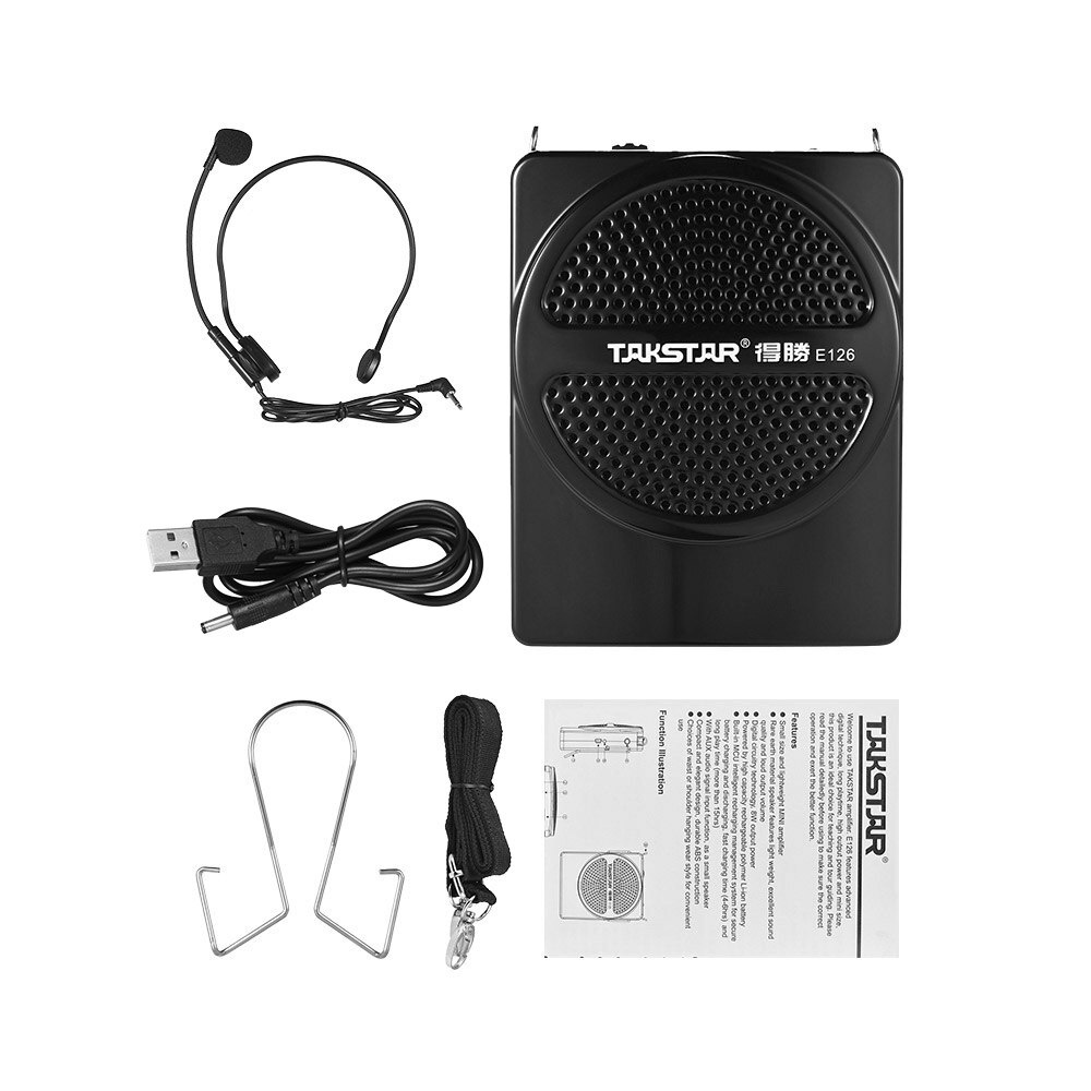 Máy Trợ Giảng Takstar E126 Nhỏ Gọn, Mic Nhạy, Tiếng Hay - Bảo Hành 1 Năm