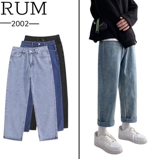 Quần jeans nam-nữ baggy ống rộng NPV phong cách Hàn Quốc - Kiểu quần bò nam nữ form rộng unisex