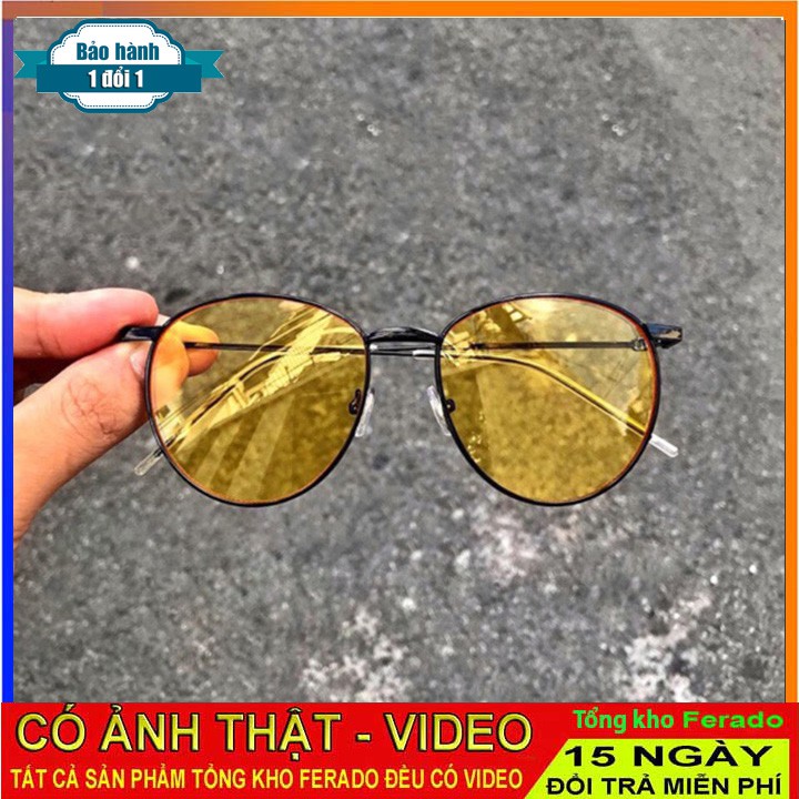 MẮT KÍNH UNISEX GM BAGUETTE VÀNG CAM HÀN QUỐC CAO CẤP HOT TREND