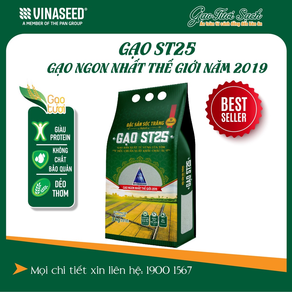 Gạo ST25 - VINASEED túi 5kg