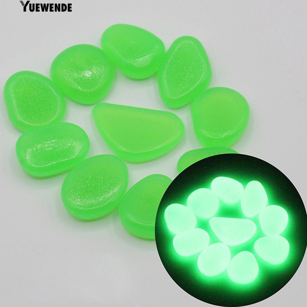 Bộ 100 viên đá cuội phát quang dùng trang trí hồ cá