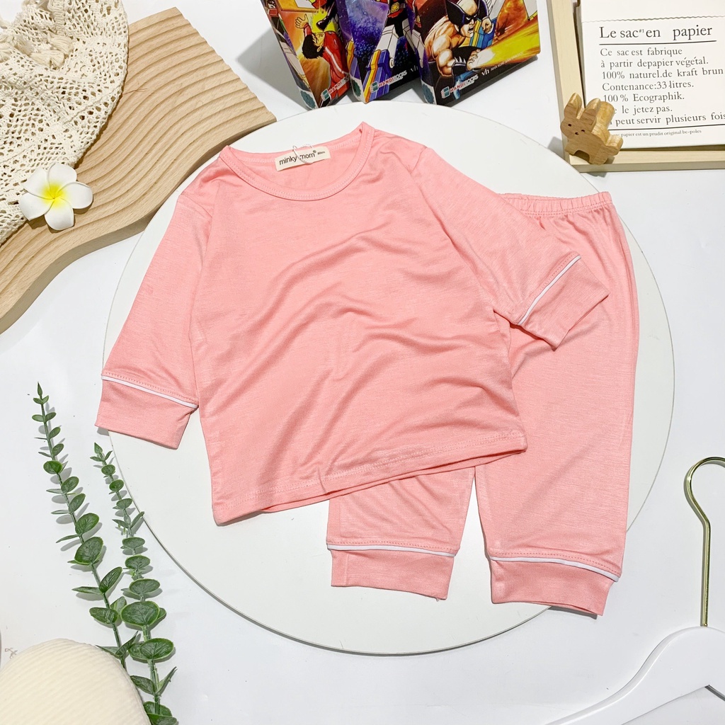 Bộ Đồ Lửng Cho Bé 💖 Bộ Ngố Thun Lạnh Siêu Mát Cho Bé Trai Bé Gái 💖 Chất Thun Lạnh Co Giãn 4 Chiều Thấm Hút Mồ Hôi.