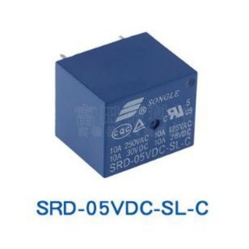 Relay 5v ,12v,24v rờ le 5v ,12v,24v 5 chân SongLe - 5v -10a 12v-10a