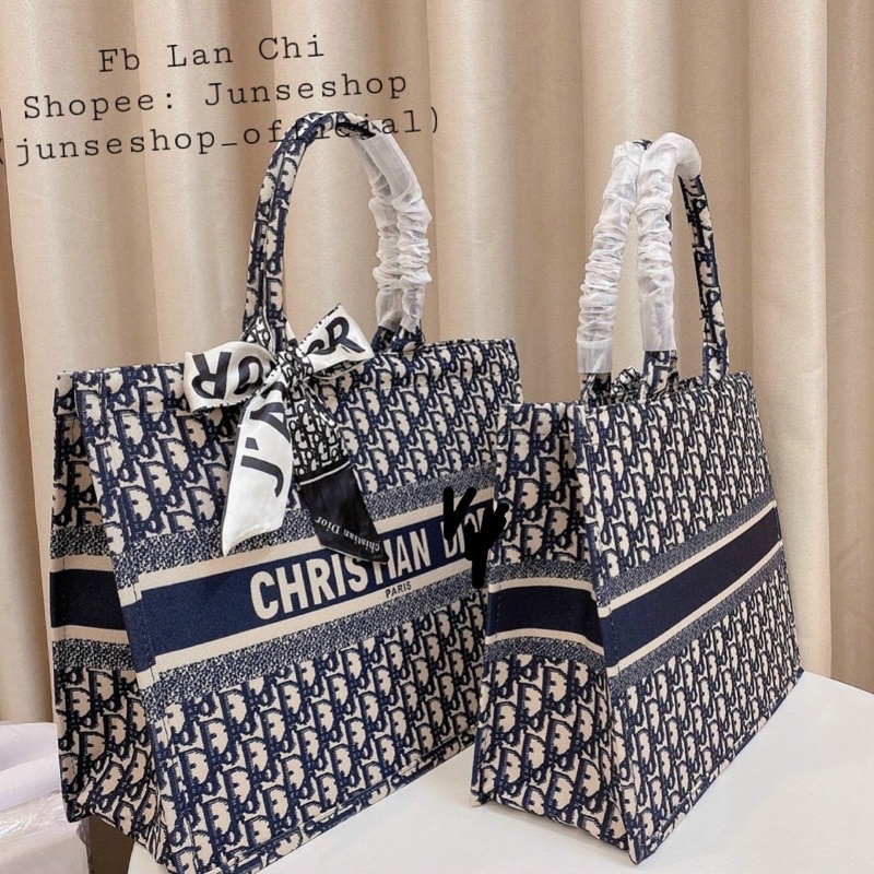 Túi Hoạ Tiết Phối Kẻ Size 22cm& 36cm& 40cm Du Lịch Cực Sang