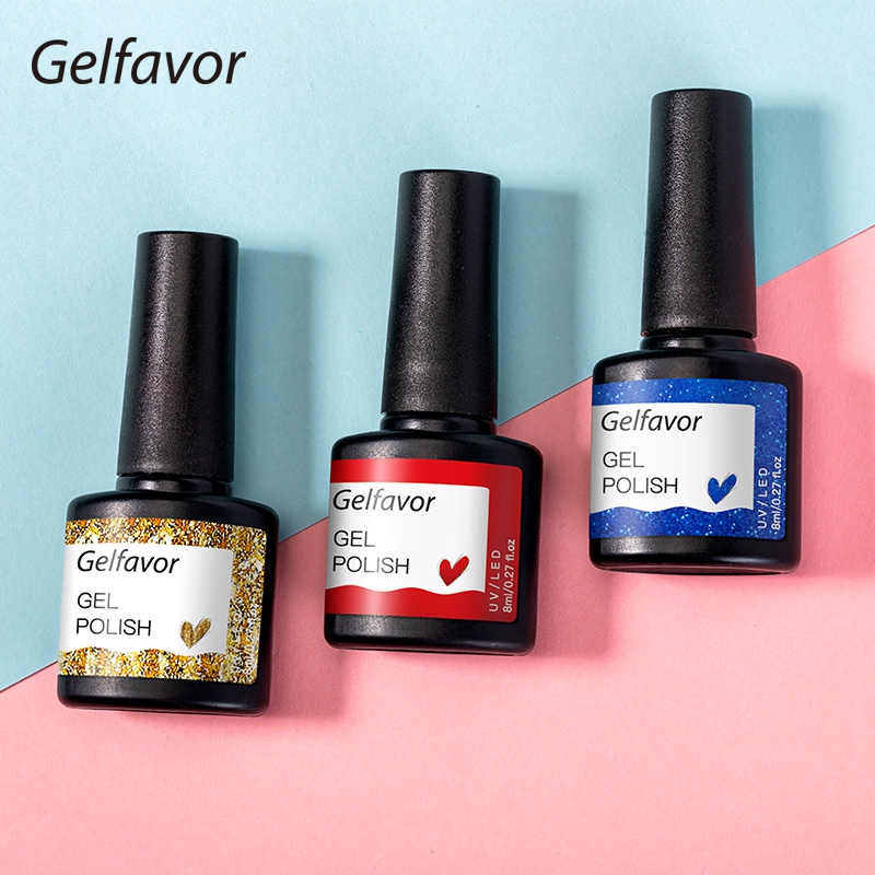 Gel sơn móng Gelfavor 8ml nghệ thuật sấy đèn LED/UV