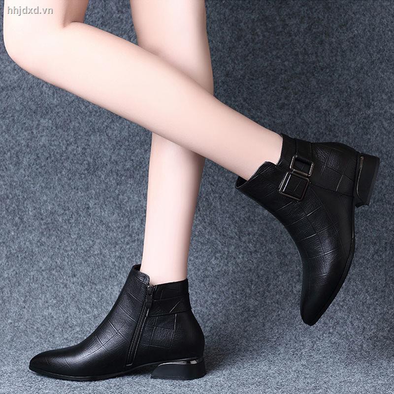 Giày Bốt Cổ Thấp Da Mềm Thời Trang 2020 Cho Nữ | BigBuy360 - bigbuy360.vn