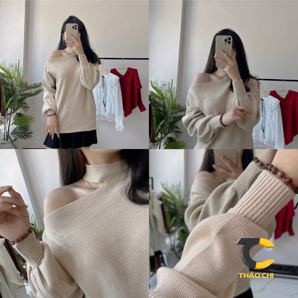 Áo len dáng chùm mông 2 màu siêu xinhh