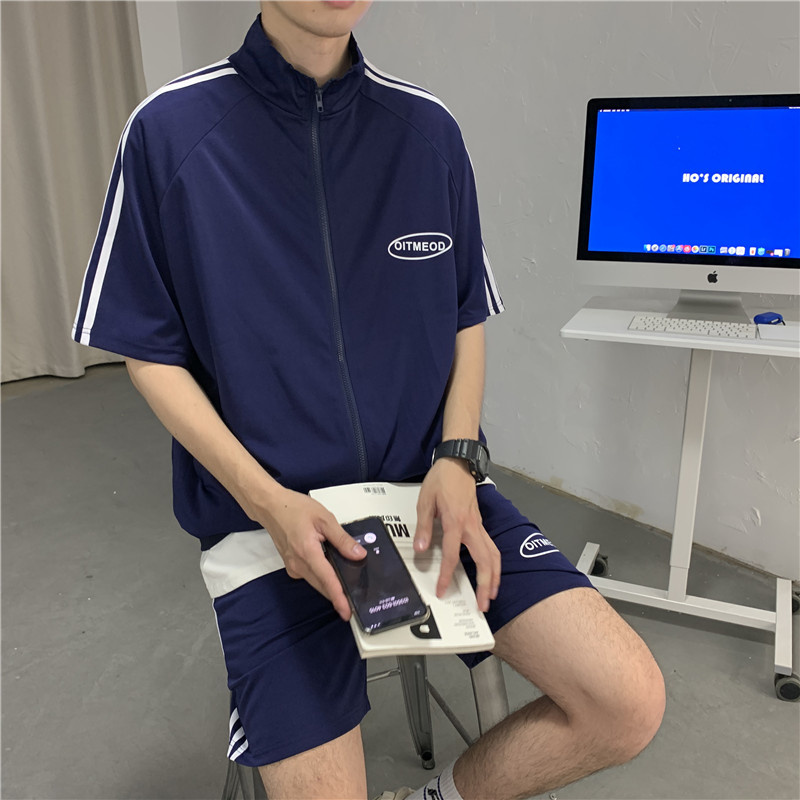 Set of sports jackets and shorts with active fashion style for men | BigBuy360 - bigbuy360.vn