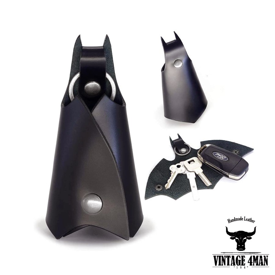 Bao Da Chìa Khóa Batman Cho Chùm Khóa Oto Xe Máy / da thật