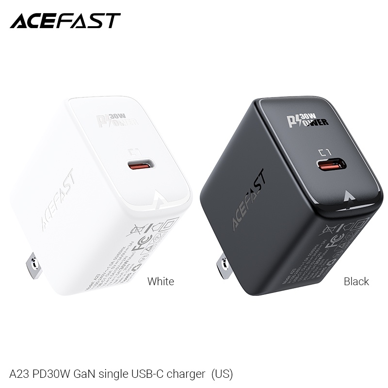 Sạc ACEFAST GaN PD3.0 30W 1 cổng USB-C  - A23