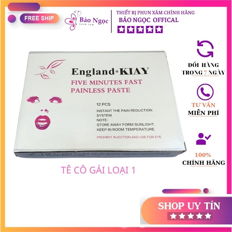 Miếng dán môi England Kia cô gái giảm xưng sau phun xăm dạng túi loại 1