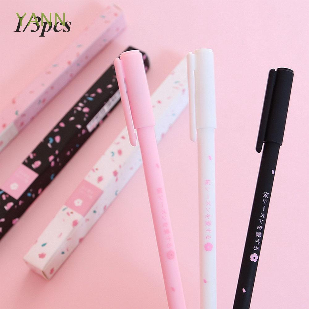 Set 1 / 3 Bút mực gel cỡ ngòi 0.38mm kiểu dáng xinh xắn tiện dụng