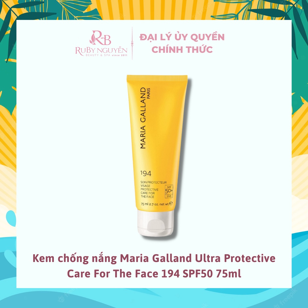 Kem chống nắng Maria Galland 194 Ultra Protective Care for the Face SPF50 75ml