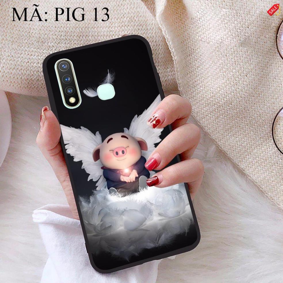 Ốp lưng Vivo Y19 viền dẻo TPU BST Pig Cute