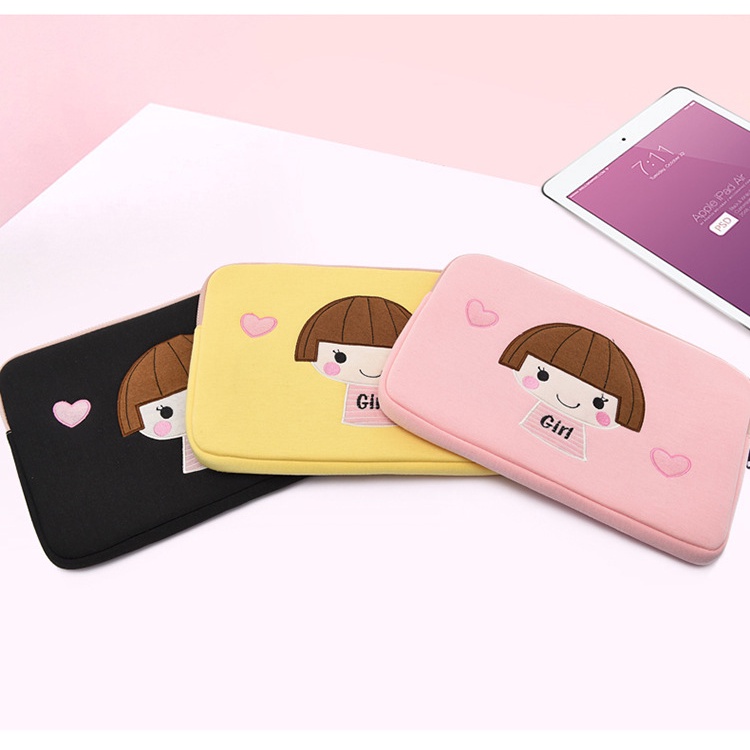 Túi Đựng Laptop Máy Tính Bảng 11 13.3 14.1 15.6 inch Họa Tiết Hoạt Hình Phong Cách Hàn Quốc