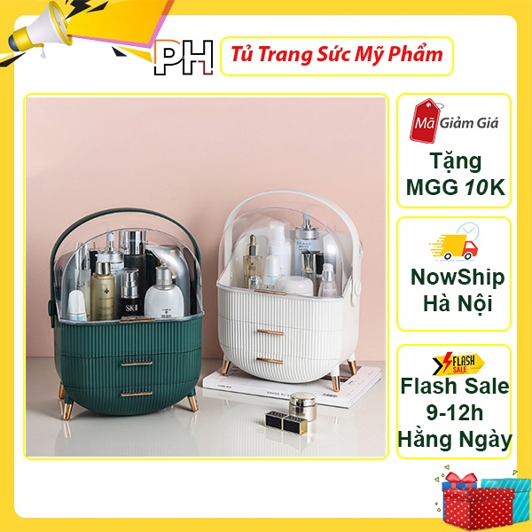 Tủ Hộp Mỹ Phẩm và Trang Sức Có Khay Đựng Nhập Khẩu Cao Cấp Kiểu Dáng Hiện Đại Sang Trọng cho Phái Nữ