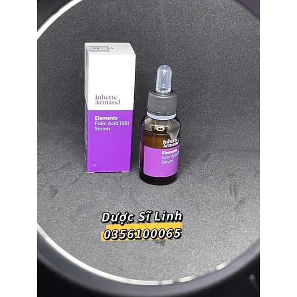 TINH CHẤT PHỤC HỒI VÀ LÀM DỊU DA JULIETTE ARMAND ELEMENTS FOLIC ACID B9 SERUM 20ML (HỘP