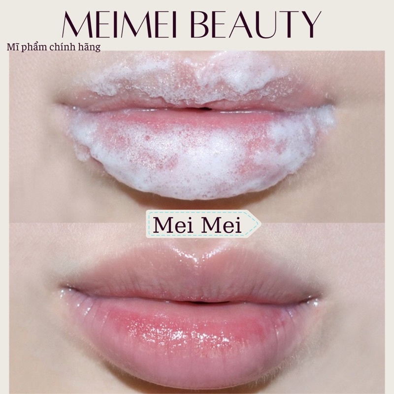 Tẩy da chết môi sủi bọt Gecomo Bubble Moisten Lip Scrub Cream Mei Mei Beauty