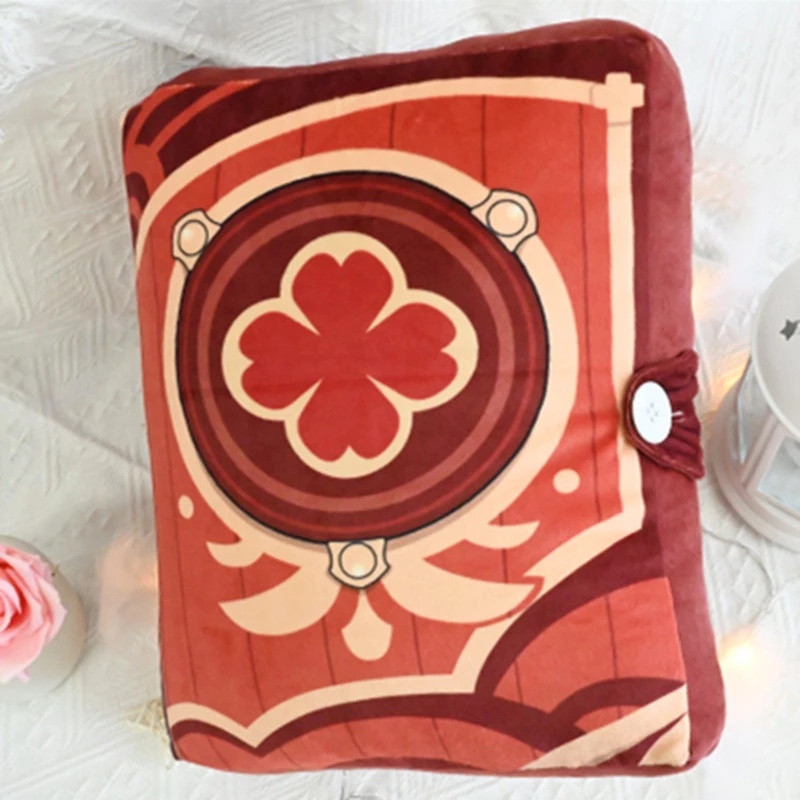 Gối nhồi bông hình sổ tay chủ đề nhân vật Klee game Genshin impact