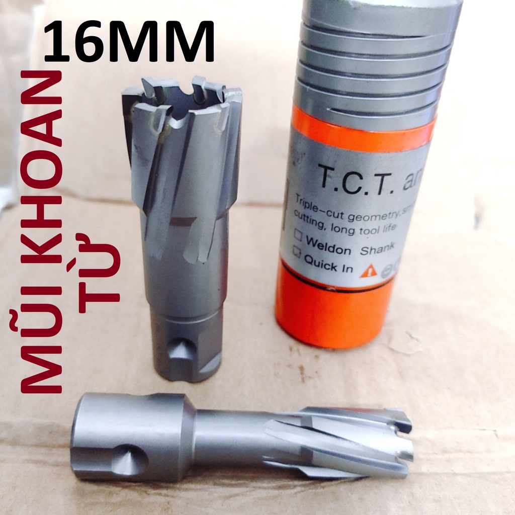Mũi khoan từ hợp kim 16mm, me sâu 35mm