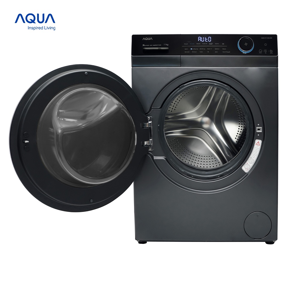 Freeship Toàn Quốc - Máy giặt cửa trước Aqua 10kg AQD-DD1002G.BK