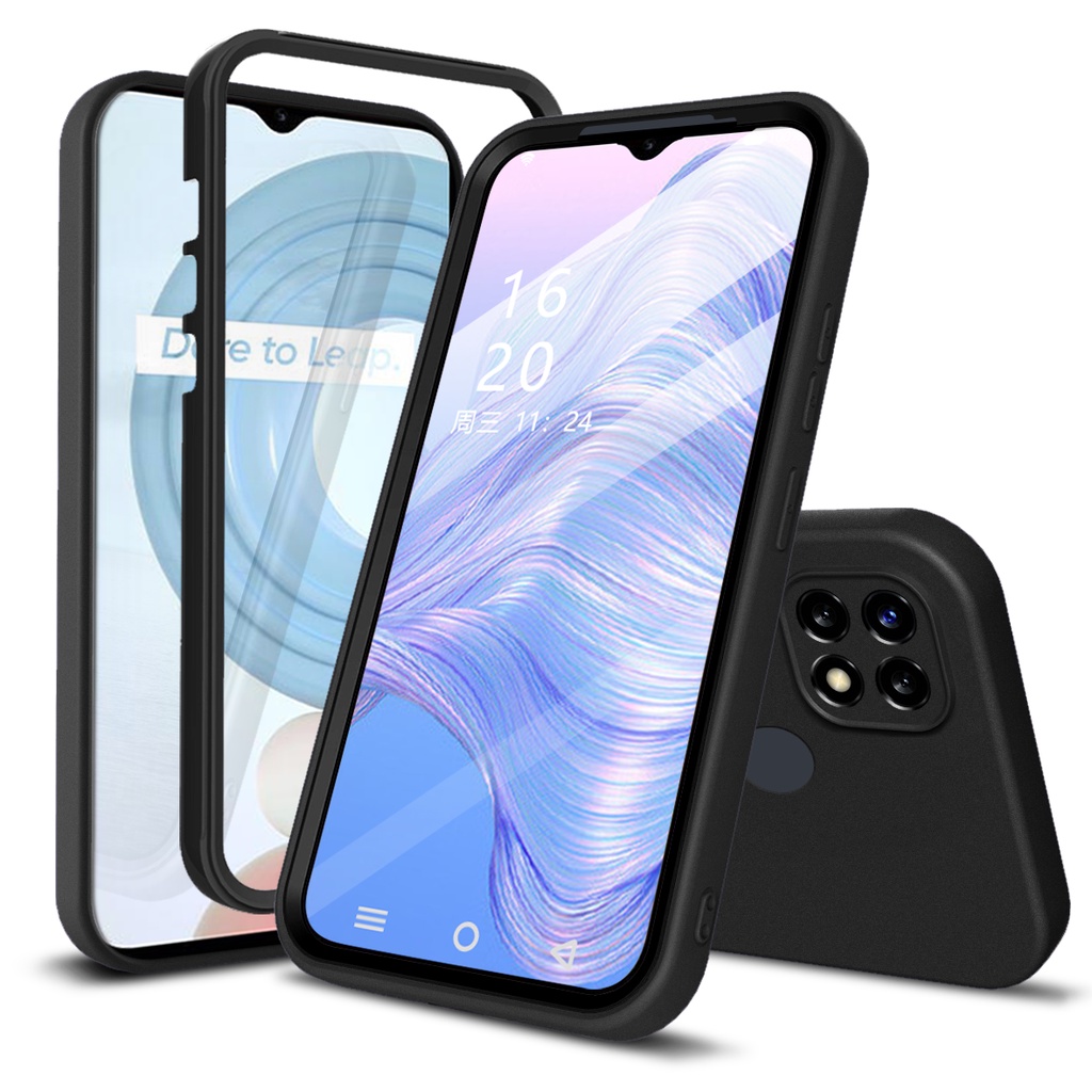 Ốp Điện Thoại Silicone Hai Màu Kẹo Cho Realme C21Y C25Y C12 C25 C25S C11 2021 C20 C20A C21