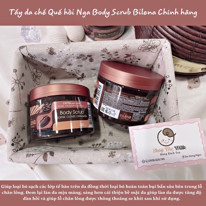 Tẩy tế bào chết Body Scrub Bilena Nga chính hãng[Date 2025]