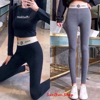 QUẦN LEGGING LEN TĂM CẠP CHỮ [ VIDEO THẬT 100 %]
