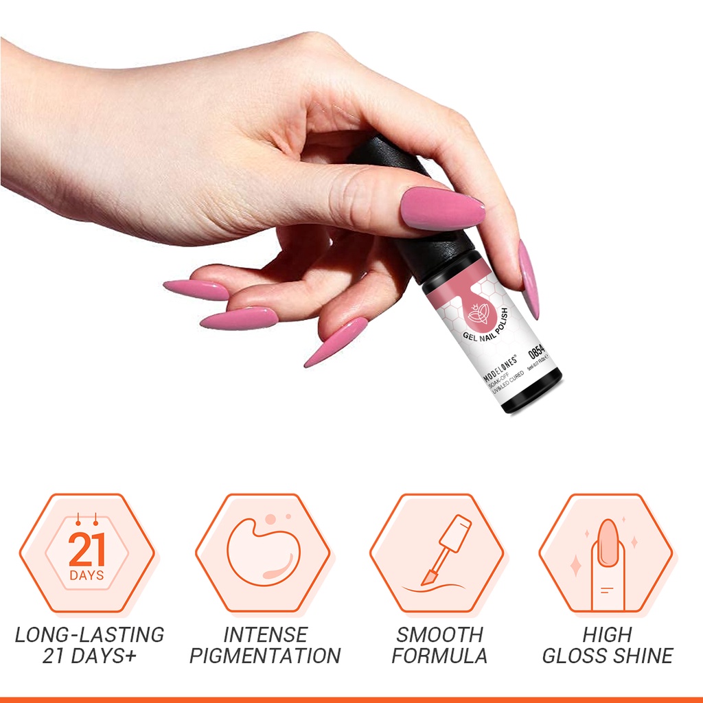 Sơn gel móng tay MODELONES 5ml 40 màu tùy chọn
